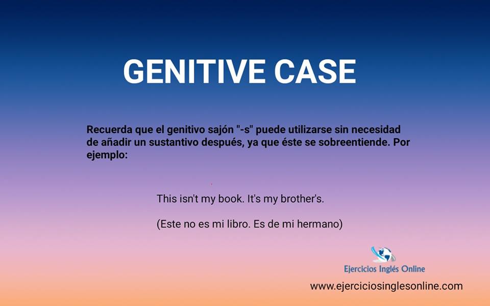 TRADUCCIÓN NIVEL BÁSICO EJERCICIO 7 (GENITIVO SAJÓN)